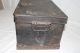 Antique Vintage 1800 ' S Stagecoach Metal Strong Box Cowboy Bank Safe W/keys Safes & Still Banks photo 4