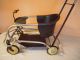 Vintage Metal Toddler Baby Walker/stroller - 1930 ' S/40 ' S Wooden Handle Thayer Baby Carriages & Buggies photo 8