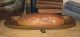 Wood Trencher Candle/bread Bowl Antique Mustard Primitive Centerpiece Decor Primitives photo 6