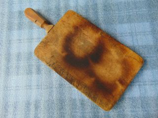 Old Primitive Wooden Cutting Board photo
