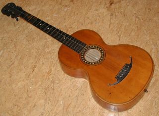 Vintage Antique Parlor Guitar - Fine Woods - Straight Neck - Good Player photo