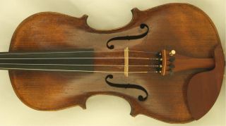 Late 1800’s German Workshop Stradivarius Violin Copy Old Antique. photo