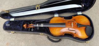 Karl Hofner Full Size 4/4 Fine Violin In Case 1961 Label Ready To Play photo