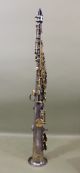 Antique 1921 Conn Silver & Gold Straight Soprano Saxophone & Case,  Nr Wind photo 11