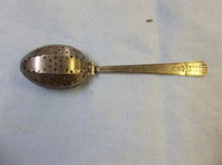 Wm A Rogers 1949 Everlasting Loose Tea Infuser Strainer Silverplate Hinged Spoon photo