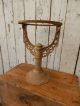 Antique Embossed Cast Iron Stand / Base Vintage Industrial / Repurposing Table Primitives photo 1