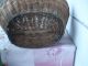 Antique Vintage Old Country Farm Gathering Basket Oval Hand Woven Primitives photo 7