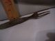 Antique 3 Prong Tines Fork With Ornate Wood Handle Civil War Era Primitives photo 1