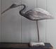 Antique Folk Art Wooden Shore Bird Large Crane Primitives photo 1