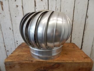 Vintage Metal Barn Roof Vent Unusued Nos Architectural / Garden Decor Windmill photo