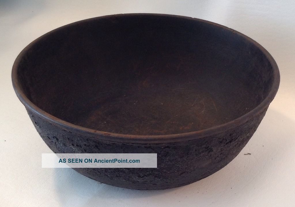 Antique Cast Iron Cooking Bowl Fireplace Hearth Kitchen Heavy Cookware,  Rare Hearth Ware photo