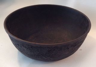 Antique Cast Iron Cooking Bowl Fireplace Hearth Kitchen Heavy Cookware,  Rare photo