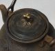 A081: Japanese Signed Iron Teakettle Tetsubin With Great Relief Work Teapots photo 7