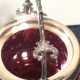 Victorian Cranberry Glass Jelly Compote Pickle Castor Jam Silverplate Sugar Other Antique Silverplate photo 9