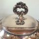 Victorian Cranberry Glass Jelly Compote Pickle Castor Jam Silverplate Sugar Other Antique Silverplate photo 2