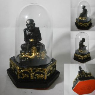 The Buddha Amulet Lp Thuad Black Rasin Handmade Decorations photo