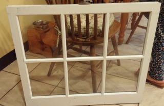 Wood Window Frame - 6 Pane Or Lite - 30 1/2 