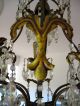 Gorgeous Delicate French Chateau Art Nouveau Chandelier Exquisite Glass Details Chandeliers, Fixtures, Sconces photo 3