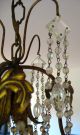 Gorgeous Delicate French Chateau Art Nouveau Chandelier Exquisite Glass Details Chandeliers, Fixtures, Sconces photo 4