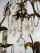 Gorgeous Delicate French Chateau Art Nouveau Chandelier Exquisite Glass Details Chandeliers, Fixtures, Sconces photo 7