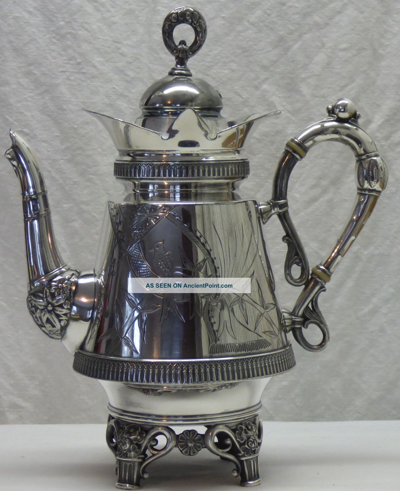 Aesthetic Period Silver Plated Coffee Pot