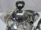 Antique Victorian Aesthetic Derby Silver Plated Coffee Pot Bird Bamboo Floral Aesthetic Movement photo 6