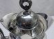 Antique Victorian Aesthetic Derby Silver Plated Coffee Pot Bird Bamboo Floral Aesthetic Movement photo 7