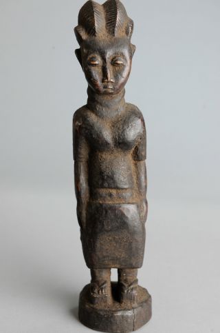 Baule Female Ancestor Figure,  Ivory Coast,  African Tribal Arts,  Figures photo