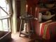 Primitive Old Wood Candle Riser Stand Table W/early Tin Candle Holder Primitives photo 9