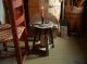 Primitive Old Wood Candle Riser Stand Table W/early Tin Candle Holder Primitives photo 7