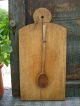 Early Antique Pantry Box W Fingerlap Joints Blue Milk Paint Primitives photo 10