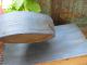 Early Antique Pantry Box W Fingerlap Joints Blue Milk Paint Primitives photo 5