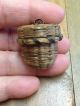 Antique Small Northeast Indian Old Ash & Sweetgrass Aafa Maine Thimble Basket Baskets & Boxes photo 7