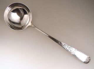 1846 - 1861 S.  Kirk & Son 1015 Coin Silver Ladle 12 