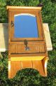 Antique French Medicine Bathroom Wall Cabinet Glass Mirror Apothecary 1900-1950 photo 1