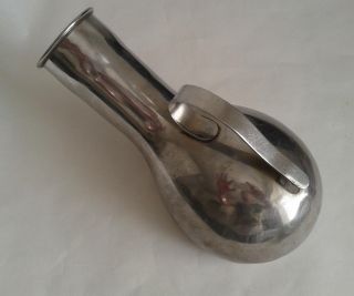 Antique Sphinx Brand Stainless Steel Urinal Or Bed Bottle photo