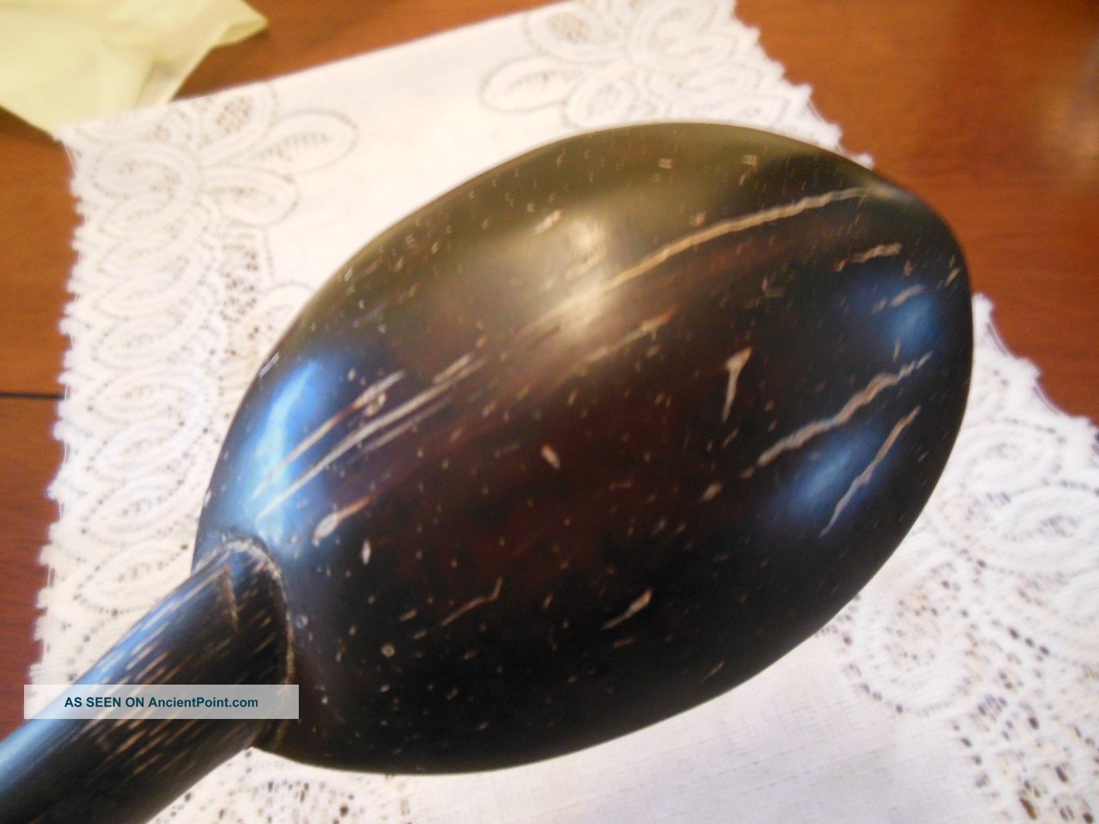 Vtg Large Wooden Spoon Made Out Of A Smooth Light Weight Wood Primitives photo