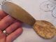 Vintage Primitive Looking Wooden Curved Spoon Primitives photo 1