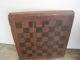 19th Century Primitive American Paint Heavy Wood Game Board Checkers Primitives photo 6