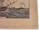 Antique 19thc N.  Currier,  American Whaler,  Whaling Harpoon,  Lithograph Print Folk Art photo 6