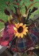 Folk Art Primitive Fall Halloween Sunflower Country Pumpkin Patch Decoration Primitives photo 2
