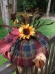 Folk Art Primitive Fall Halloween Sunflower Country Pumpkin Patch Decoration Primitives photo 3