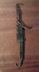 Antique Primitive 19th C.  Wrought Iron Fireplace Trammel Sawtooth Blacksmith Vtg Primitives photo 1