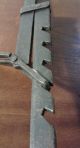 Antique Primitive 19th C.  Wrought Iron Fireplace Trammel Sawtooth Blacksmith Vtg Primitives photo 7