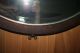 Antique Hardwood Beveled Oval Mirror 18 