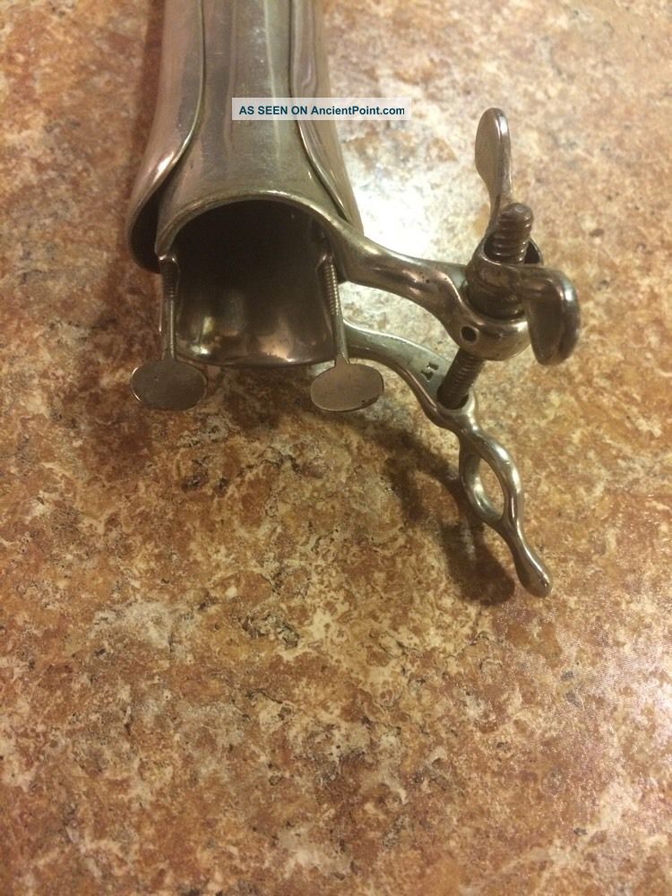 Antique Tiemann & Co.  Chrome Vaginal Speculum Examination Tool Medical Surgery Surgical Tools photo