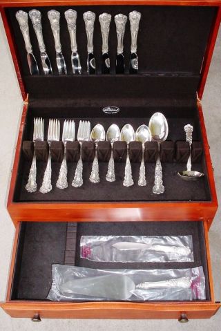 8 Place Size Place Settings,  Servers,  Extra Teaspoons Buttercup Gorham Sterling photo