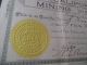 1890 California Mining Company Of Castle Montana Stock Certificate Gold Silver Mining photo 2