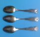Three Wm Rogers Silverplate State Eagle Spoons Oregon,  Indiana,  And Illinois Souvenir Spoons photo 1