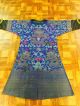 Wonderful Antique Chinese Imperial Ming Dynasty Silk Blue Dragon Robe 19s Robes & Textiles photo 4